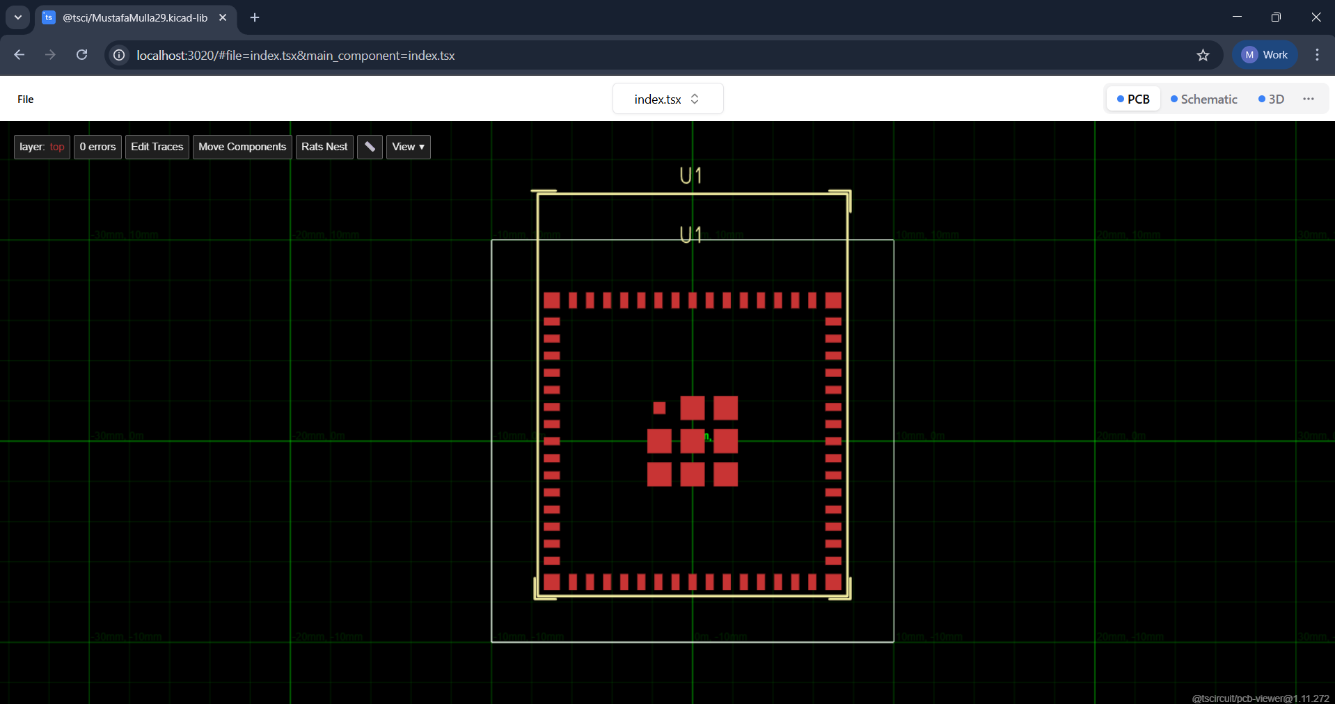 ESP32-S2-MINI-1 PCB footprint